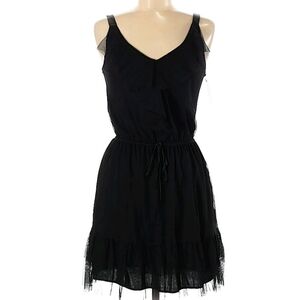 Xhilaration cocktail little black dress lace sleeveless new size M
